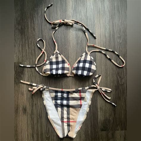 burberry bathing suit|burberry plaid bikini.